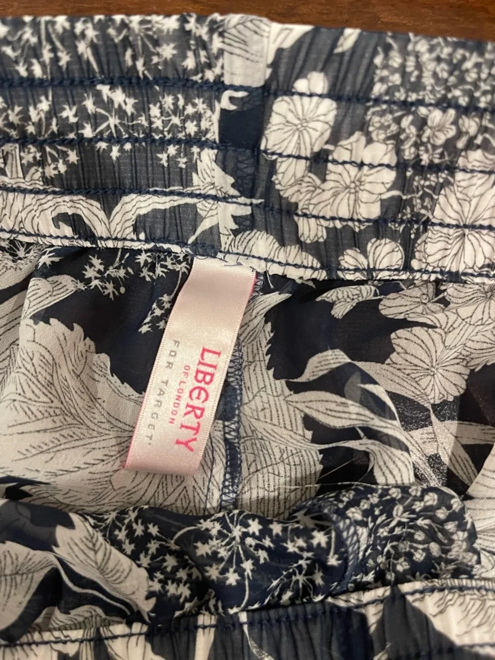 liberty x target sheer floral pajamas set medium
